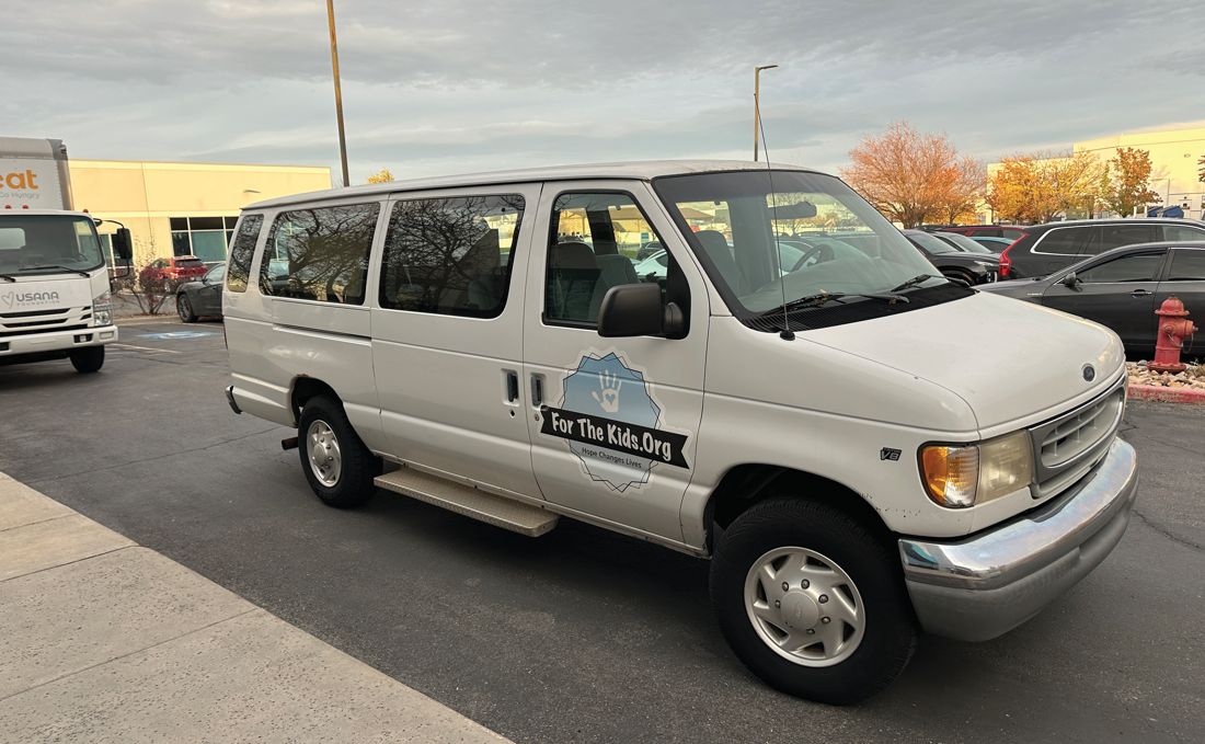 A delivery van ready to go